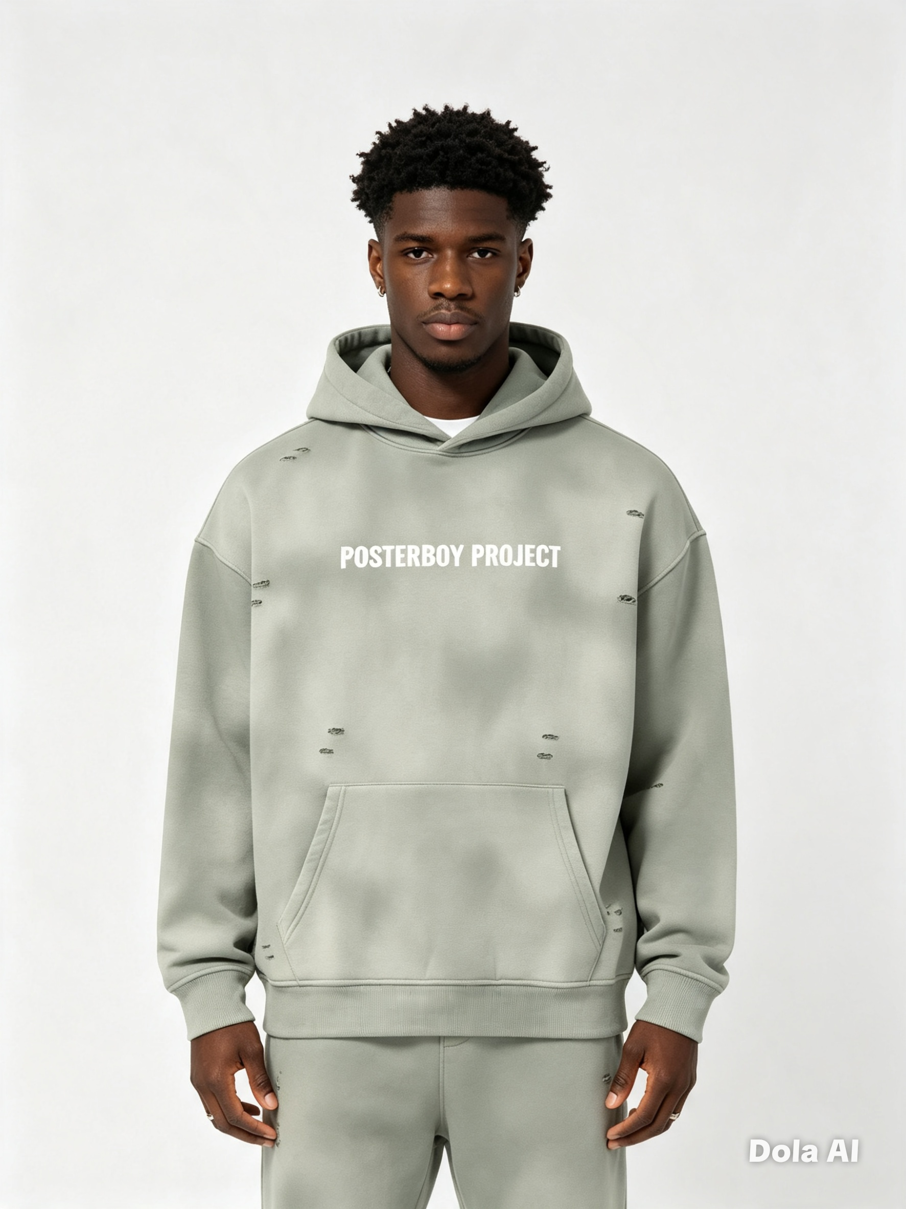 Master Mind Unisex Frayed Fleece Hoodie