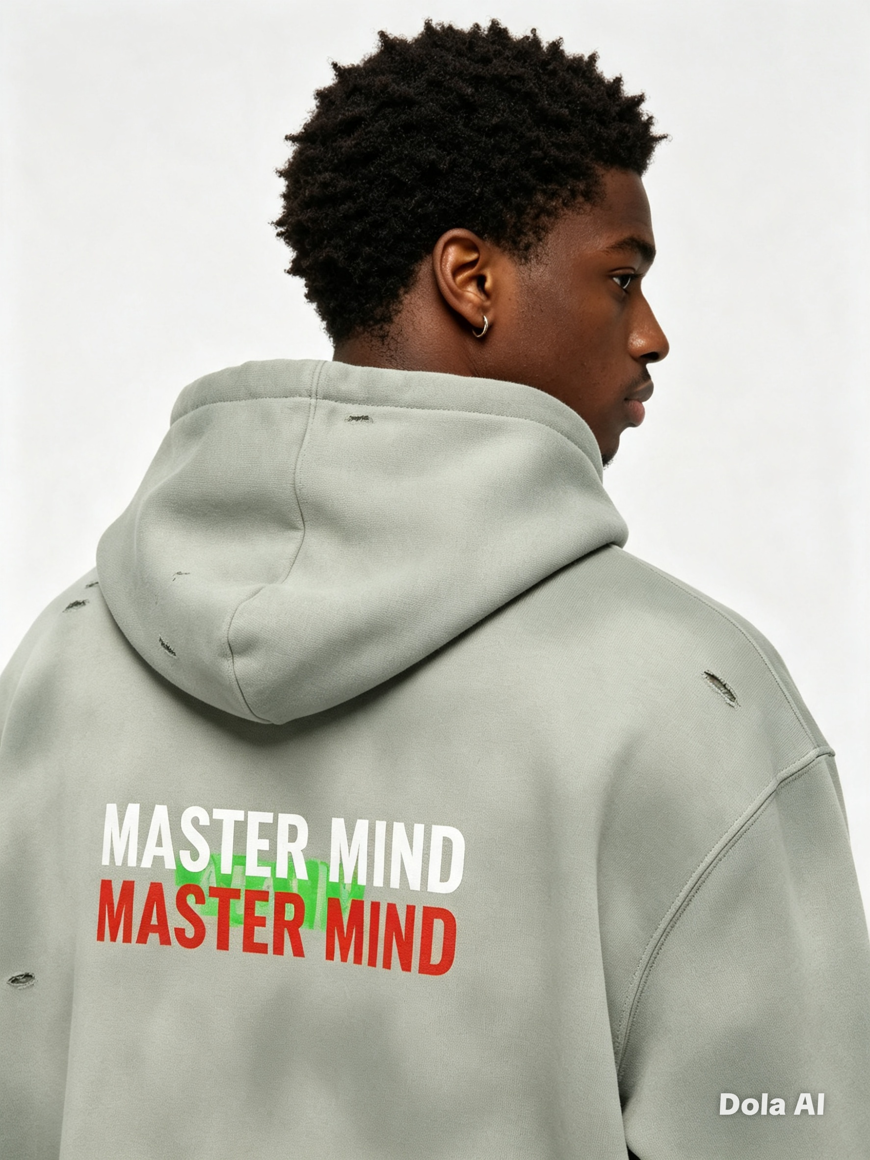 Master Mind Unisex Frayed Fleece Hoodie
