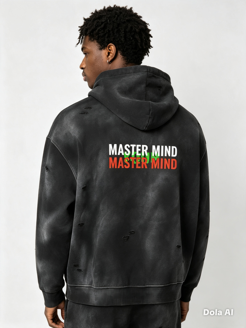 Master Mind Unisex Frayed Fleece Hoodie