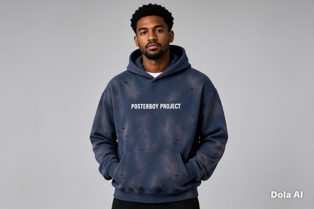 Master Mind Unisex Frayed Fleece Hoodie