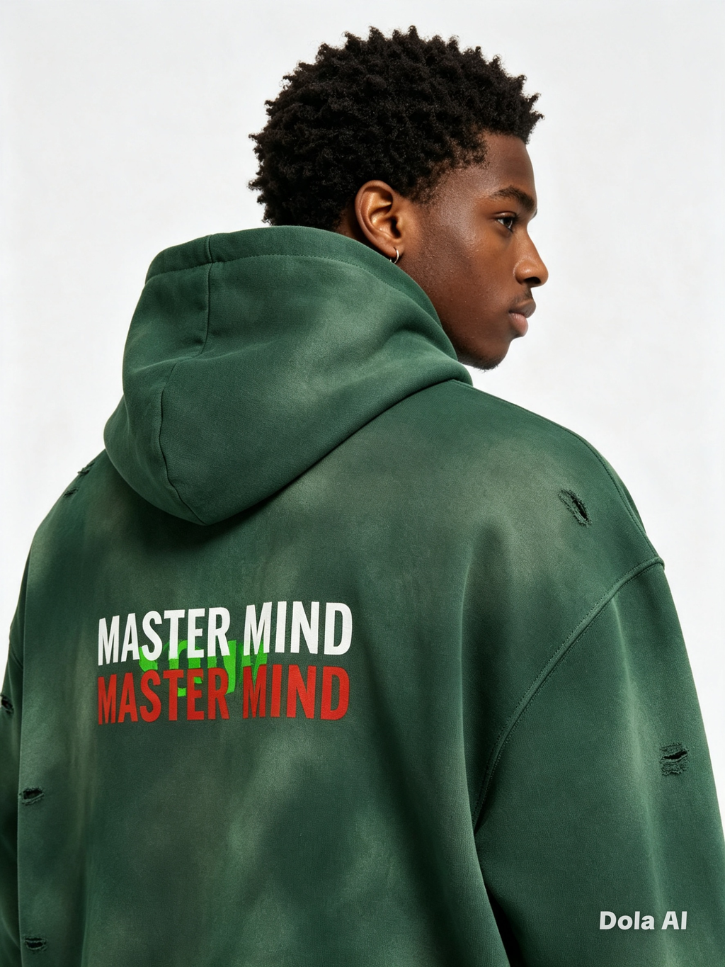 Master Mind Unisex Frayed Fleece Hoodie
