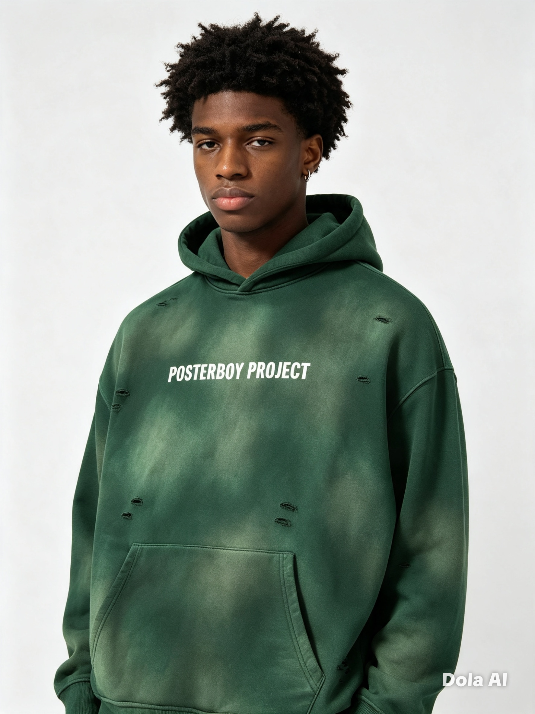 Master Mind Unisex Frayed Fleece Hoodie