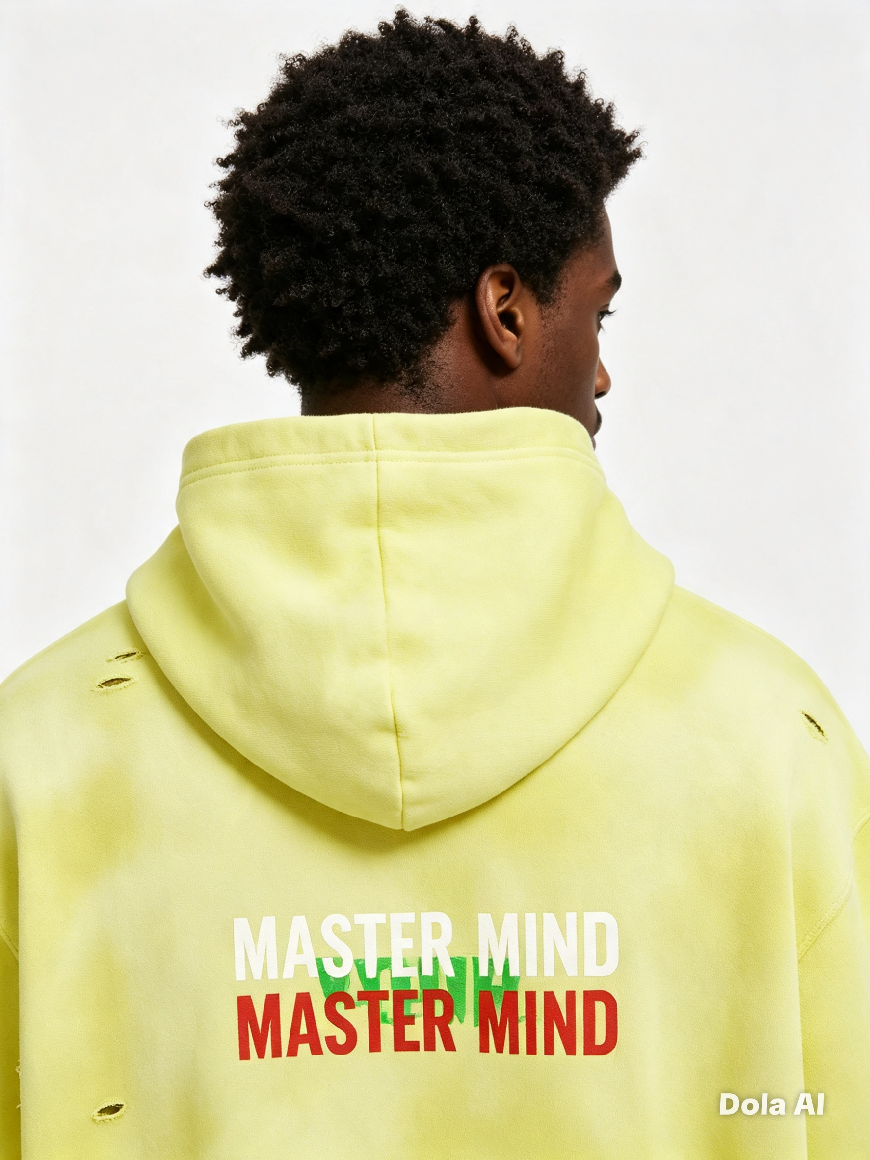 Master Mind Unisex Frayed Fleece Hoodie